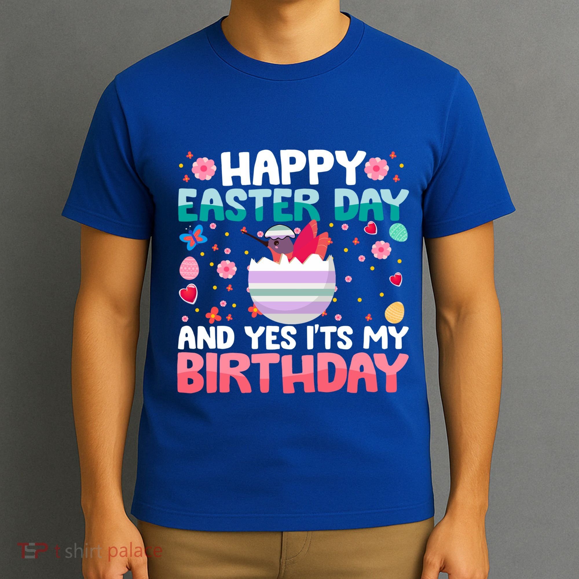 It's My Birthday And Easter Day Happy To Me You Hummingbird Cute Gift T-Shirt