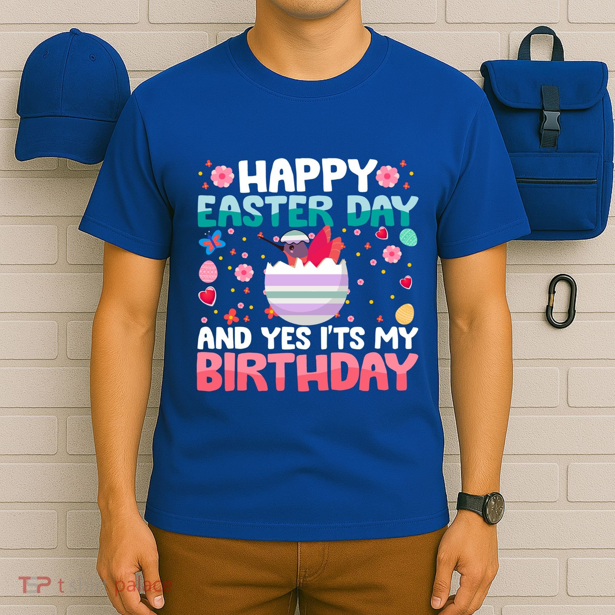 It's My Birthday And Easter Day Happy To Me You Hummingbird Cute Gift T-Shirt