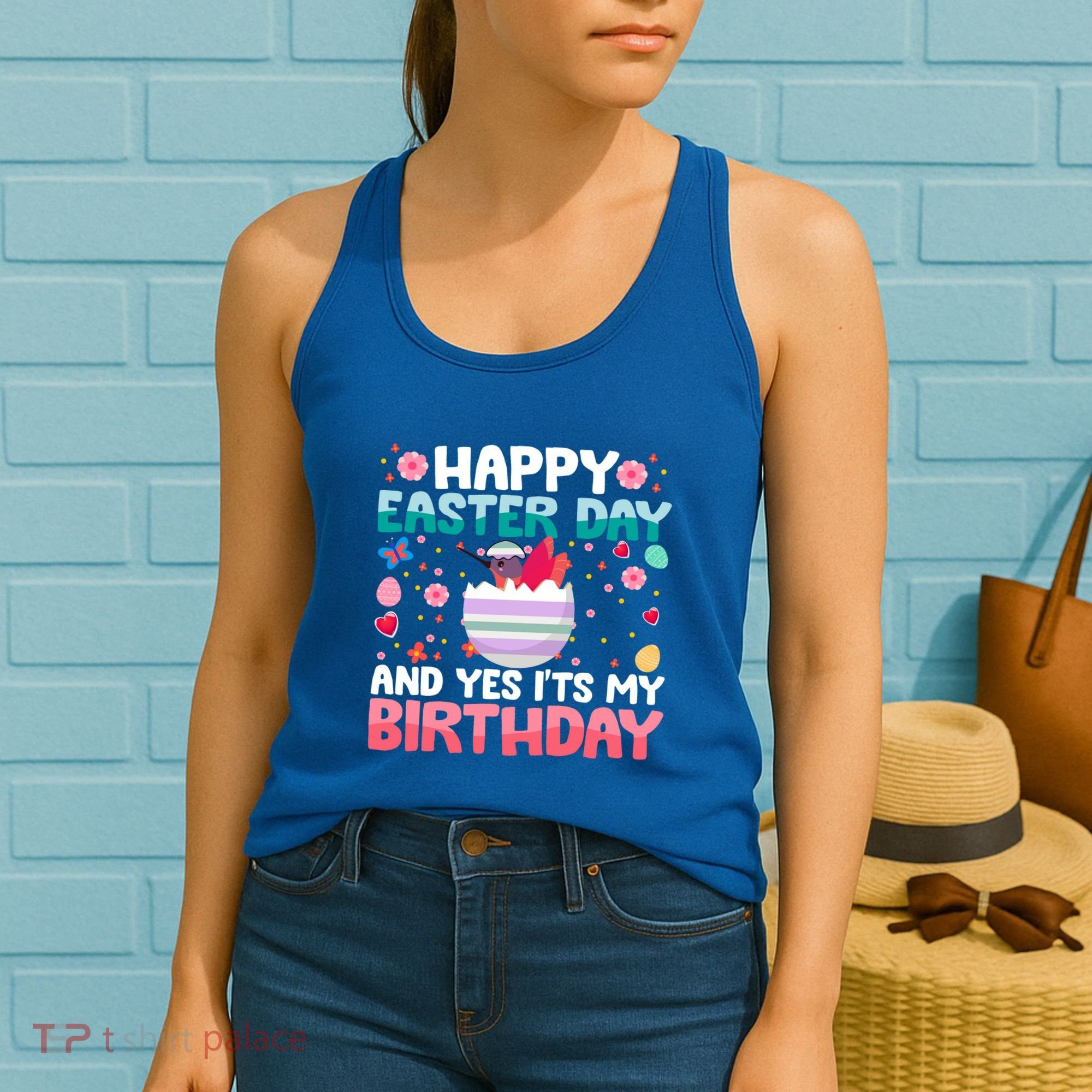 It's My Birthday And Easter Day Happy To Me You Hummingbird Cute Gift Women's Tank Top
