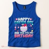 It's My Birthday And Easter Day Happy To Me You Hummingbird Cute Gift Tank Top thumb 2