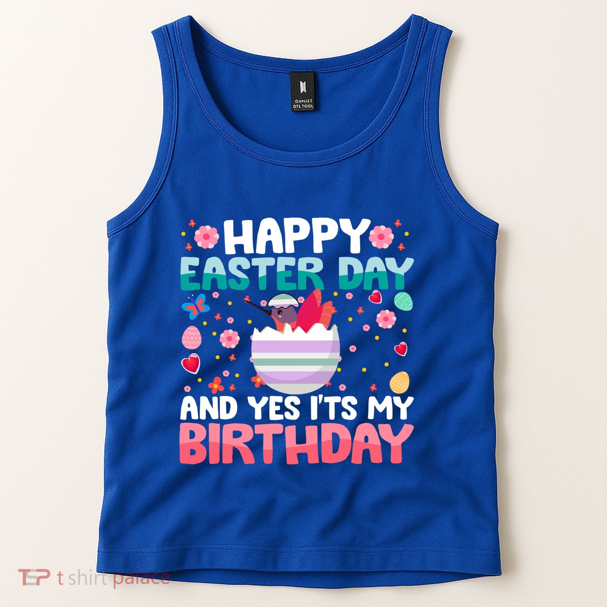 It's My Birthday And Easter Day Happy To Me You Hummingbird Cute Gift Tank Top