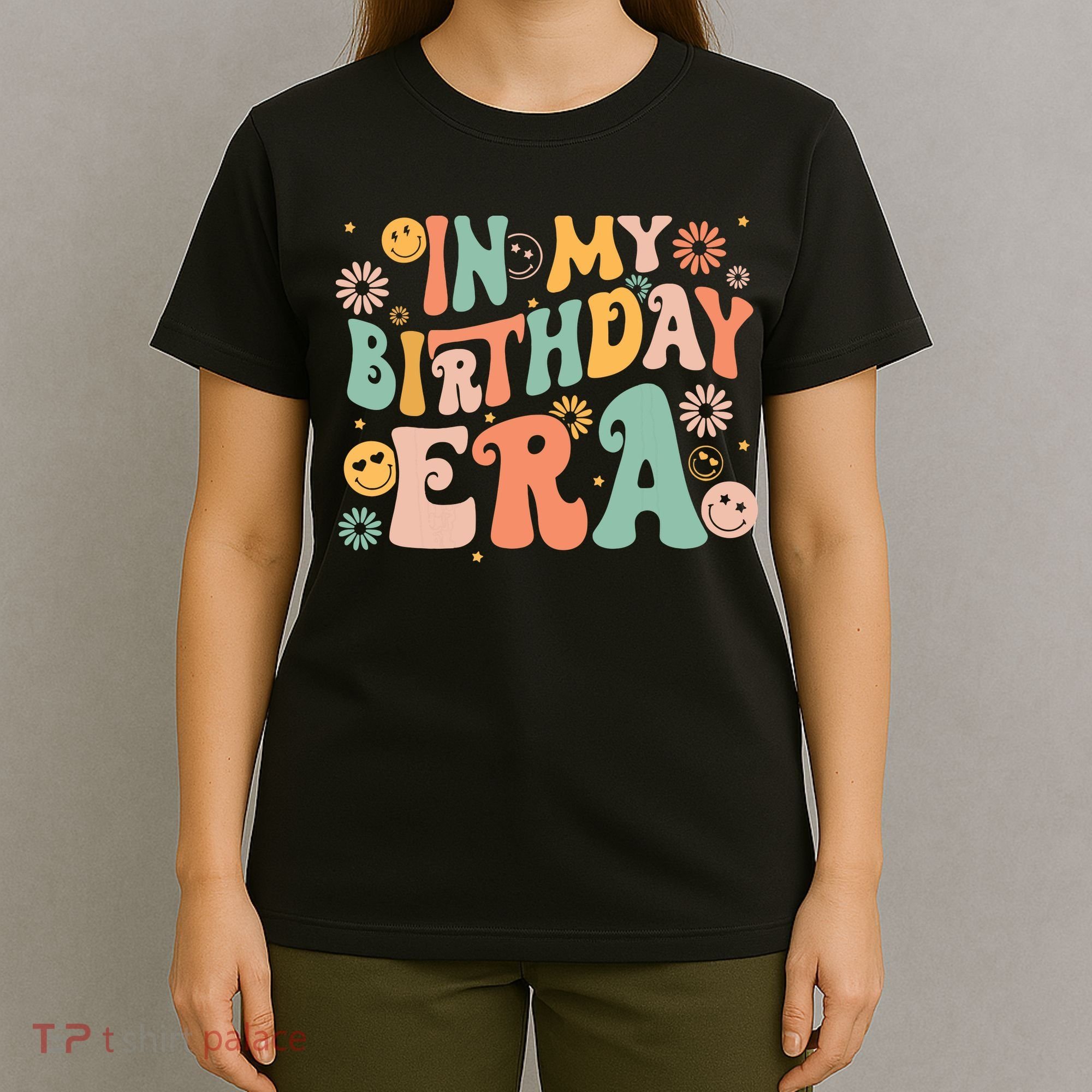 In My Birthday Era Retro Vintage Groovy Birthday Girl T-Shirt