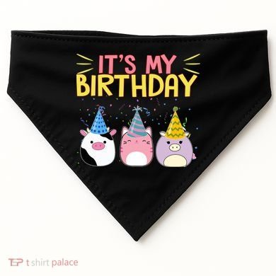 It's My Birthday Boo Cute USA-Made Doggie Bandana