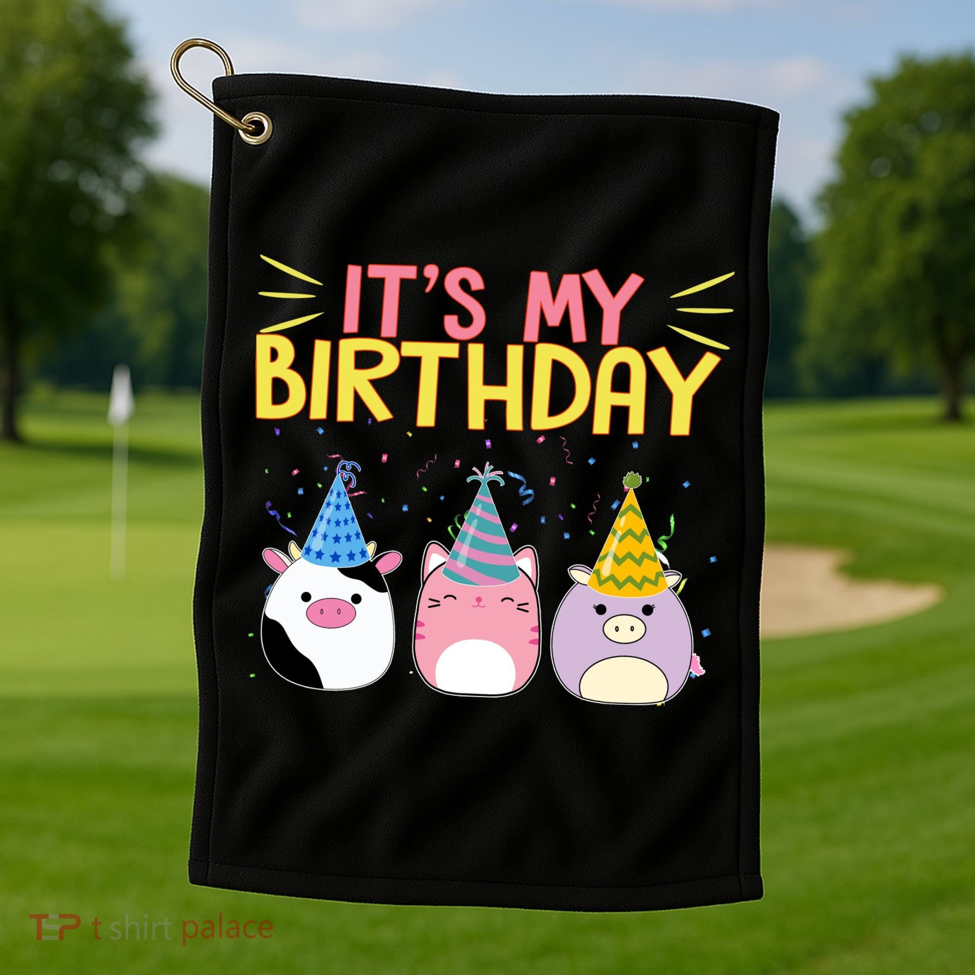 It's My Birthday Boo Cute Golf Towel