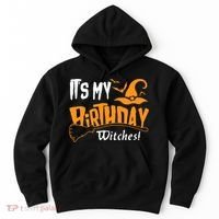 Its My Birthday Witch Halloween October Birthday Hoodie thumb 0