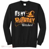 Its My Birthday Witch Halloween October Birthday Sweatshirt thumb 0