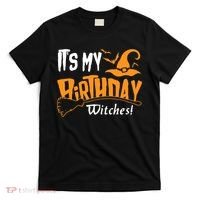 Its My Birthday Witch Halloween October Birthday T-Shirt thumb 0