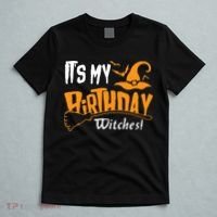 Its My Birthday Witch Halloween October Birthday T-Shirt thumb 5