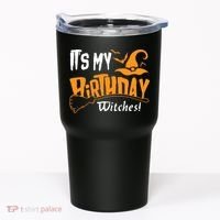 Its My Birthday Witch Halloween October Birthday Tumbler thumb 0