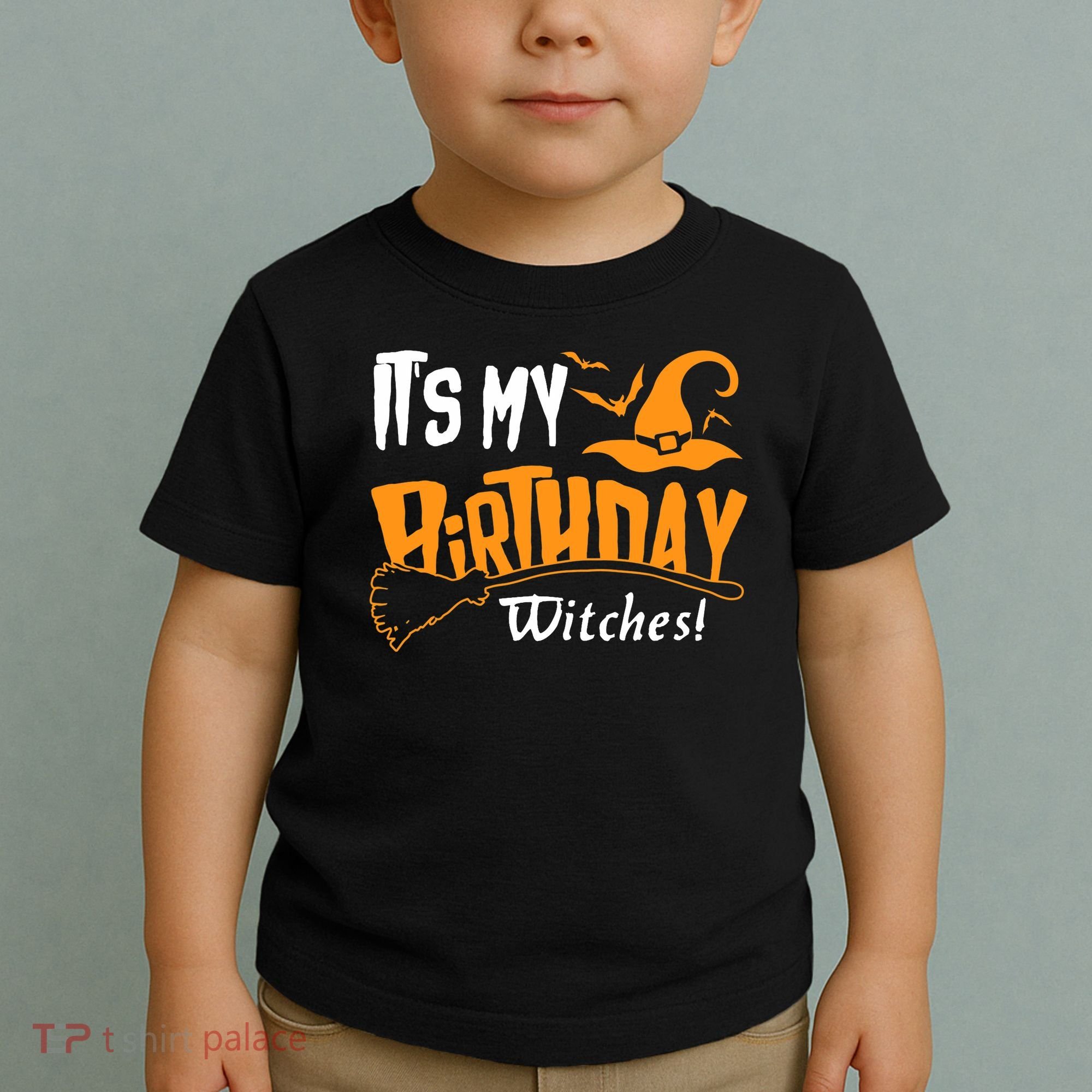 Its My Birthday Witch Halloween October Birthday Toddler T-Shirt