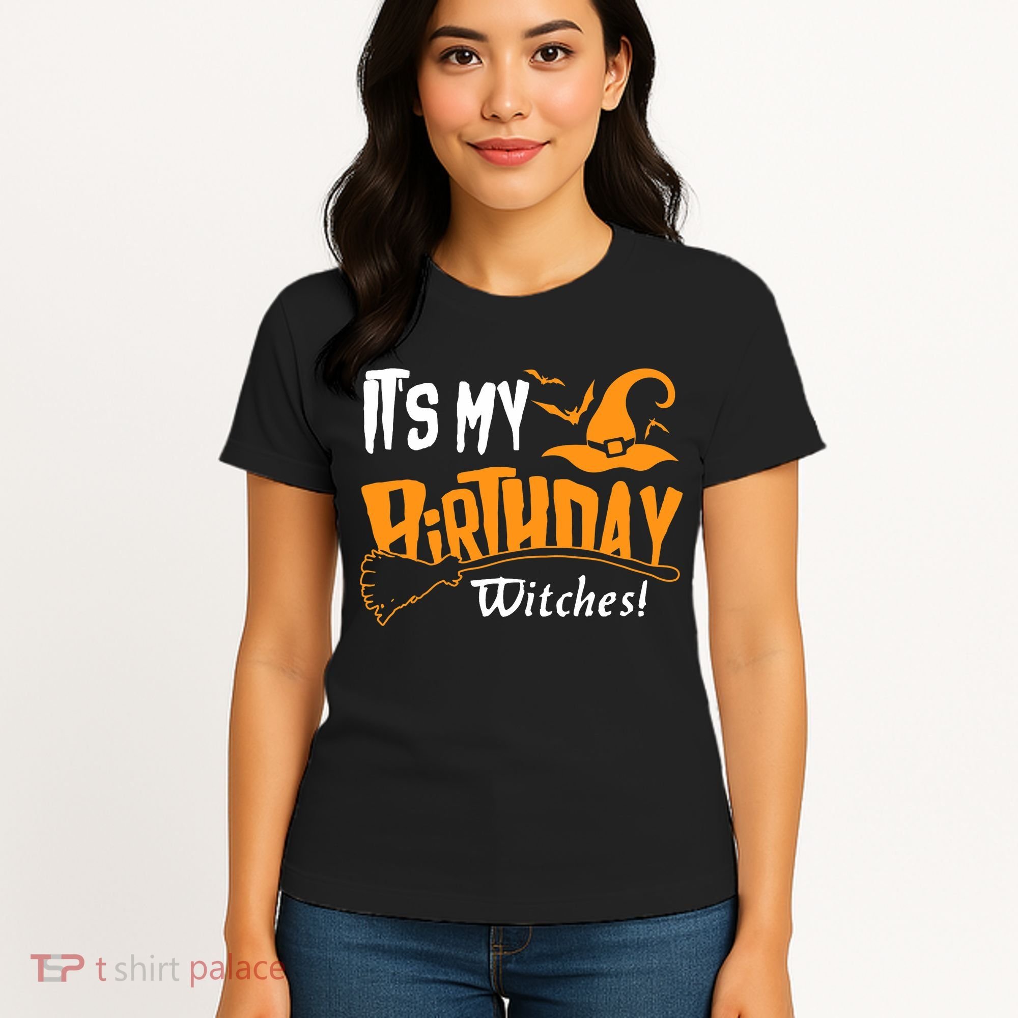 Its My Birthday Witch Halloween October Birthday Women's T-Shirt