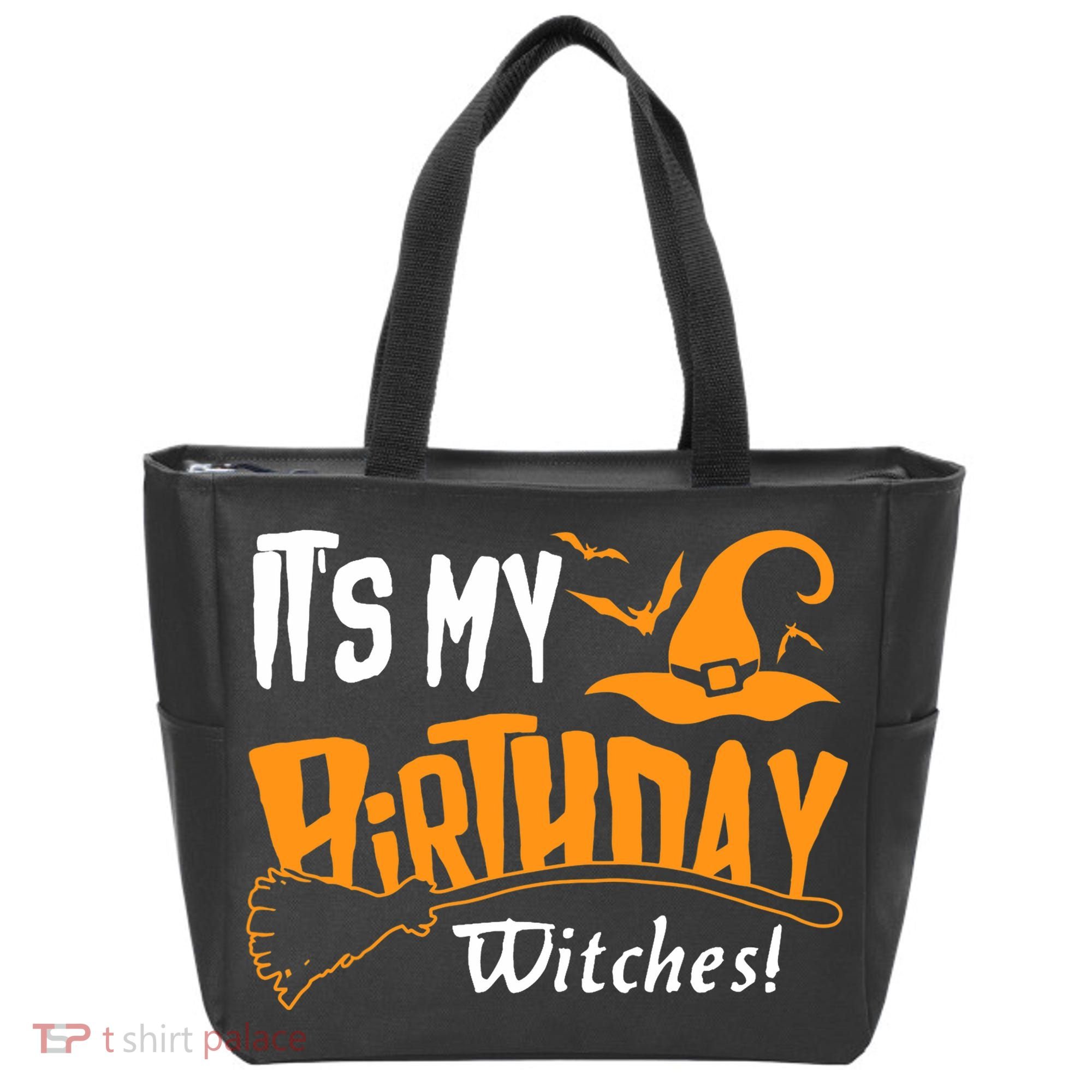 Its My Birthday Witch Halloween October Birthday Tote Bag