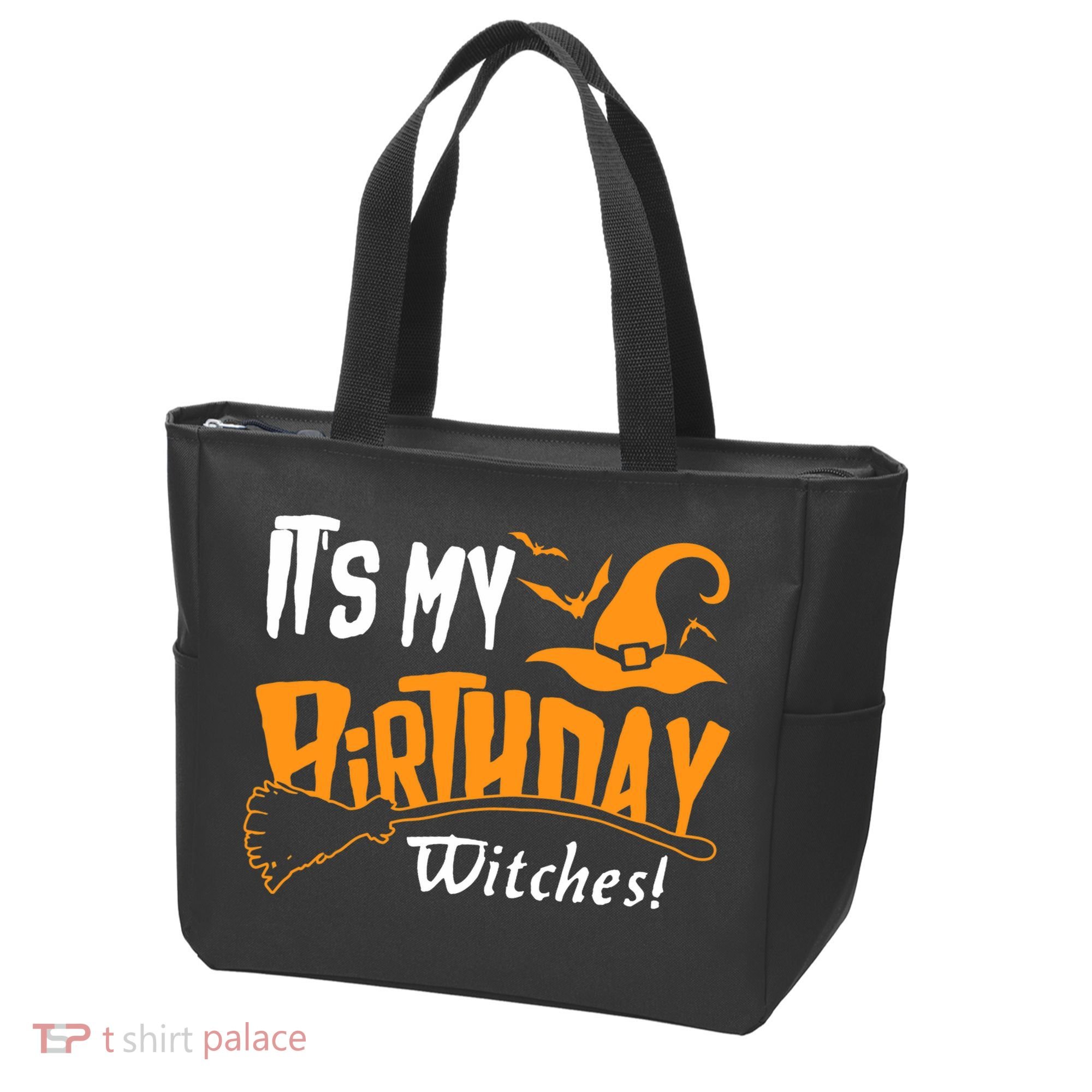 Its My Birthday Witch Halloween October Birthday Tote Bag