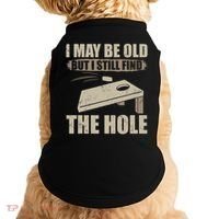 I May Be Old But I Still Find The Hole Cornhole Doggie Tank thumb 0