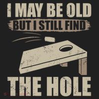 I May Be Old But I Still Find The Hole Cornhole Beanie thumb 2