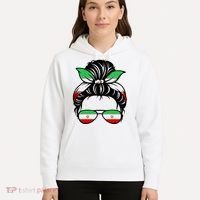 Iran Messy Bun Support Iran IranIran Hoodie thumb 5