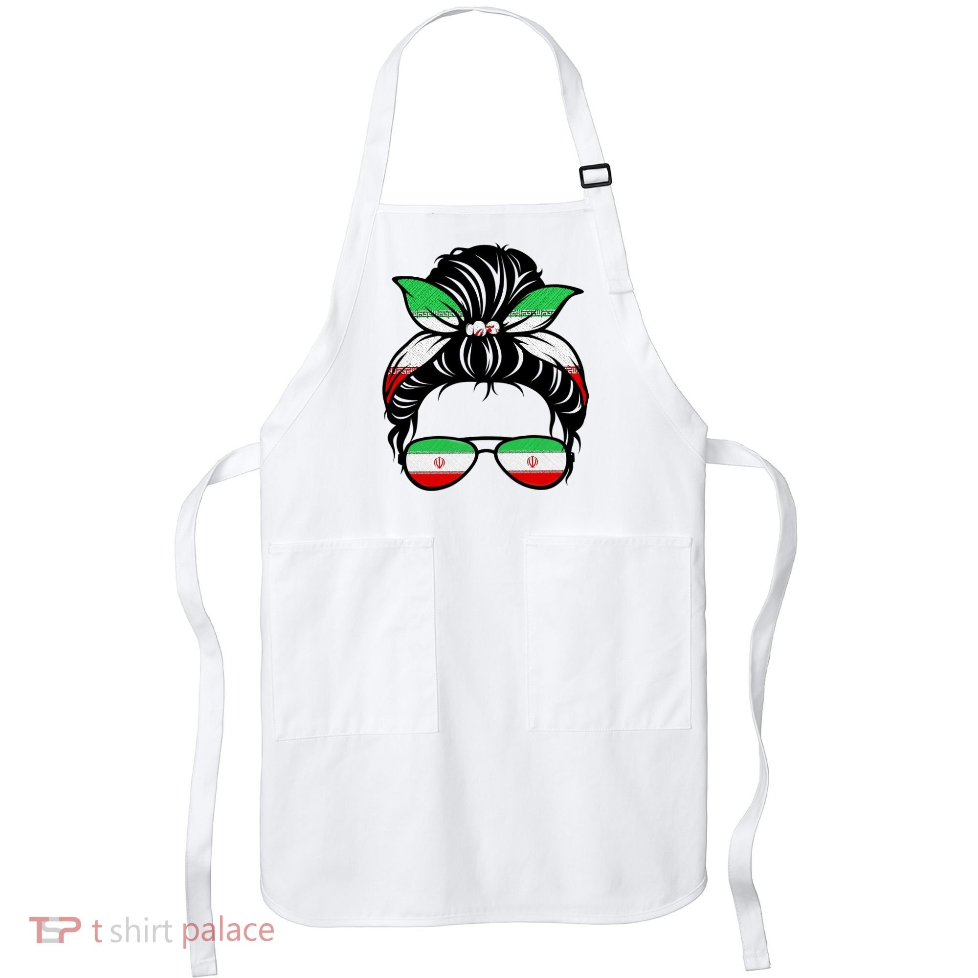 Iran Messy Bun Support Iran IranIran Apron