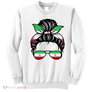 Iran Messy Bun Support Iran IranIran Sweatshirt