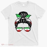 Iran Messy Bun Support Iran IranIran T-Shirt thumb 0