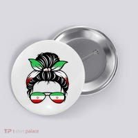 Iran Messy Bun Support Iran IranIran Button thumb 0