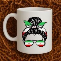 Iran Messy Bun Support Iran IranIran Coffee Mug thumb 2