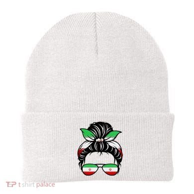 Iran Messy Bun Support Iran IranIran Beanie