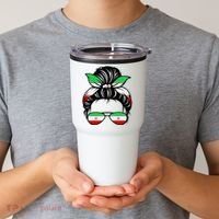 Iran Messy Bun Support Iran IranIran Tumbler thumb 2