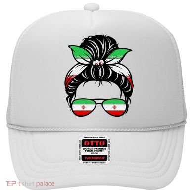 Iran Messy Bun Support Iran IranIran Hat