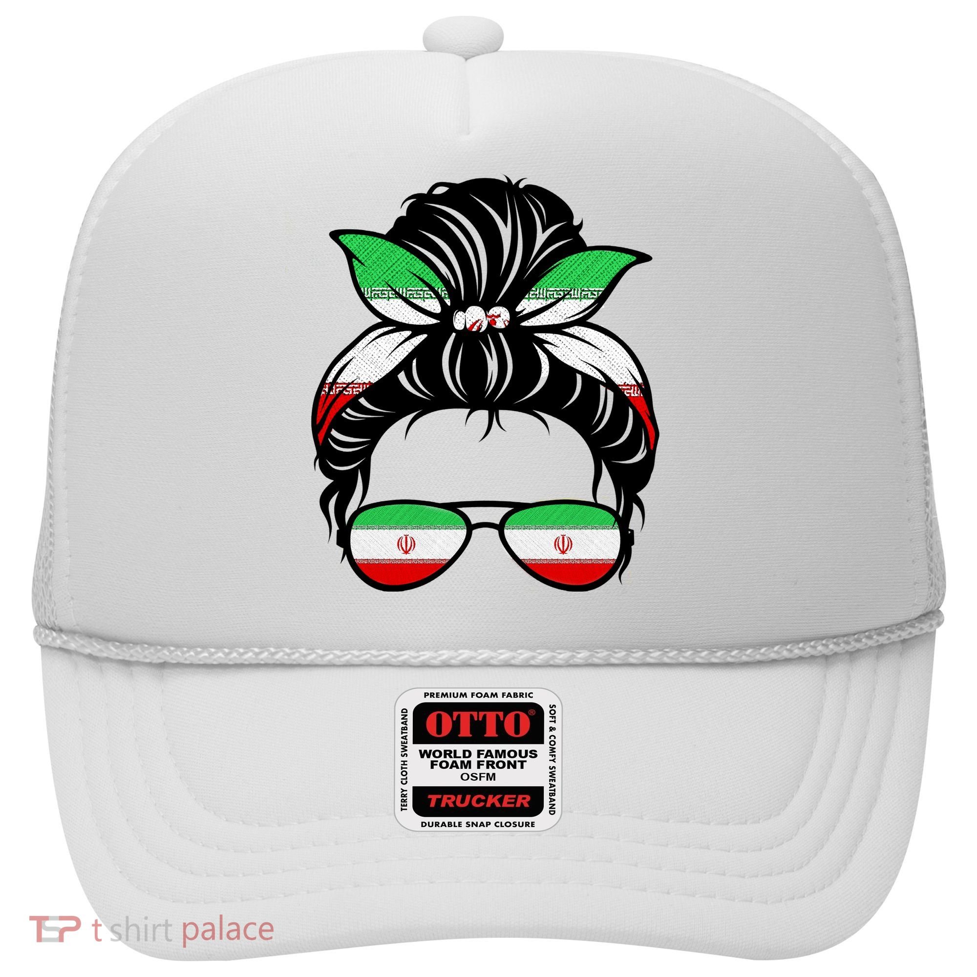 Iran Messy Bun Support Iran IranIran Hat