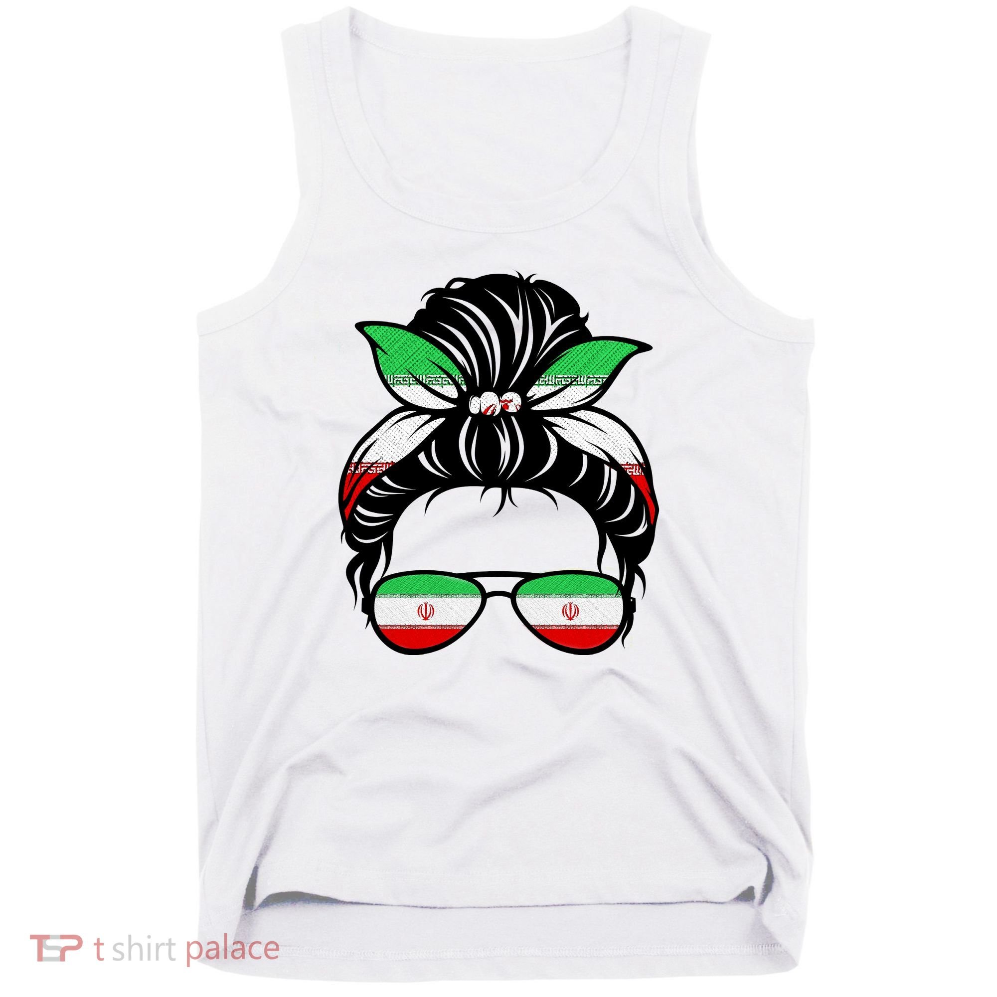 Iran Messy Bun Support Iran IranIran Tank Top