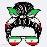 Iran Messy Bun Support Iran IranIran Tank Top thumb 6