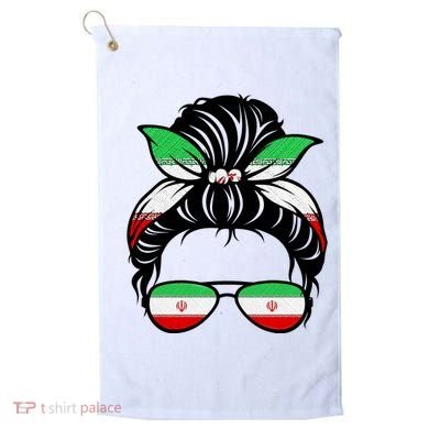 Iran Messy Bun Support Iran IranIran Golf Towel