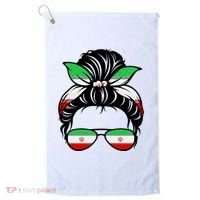 Iran Messy Bun Support Iran IranIran Golf Towel thumb 0