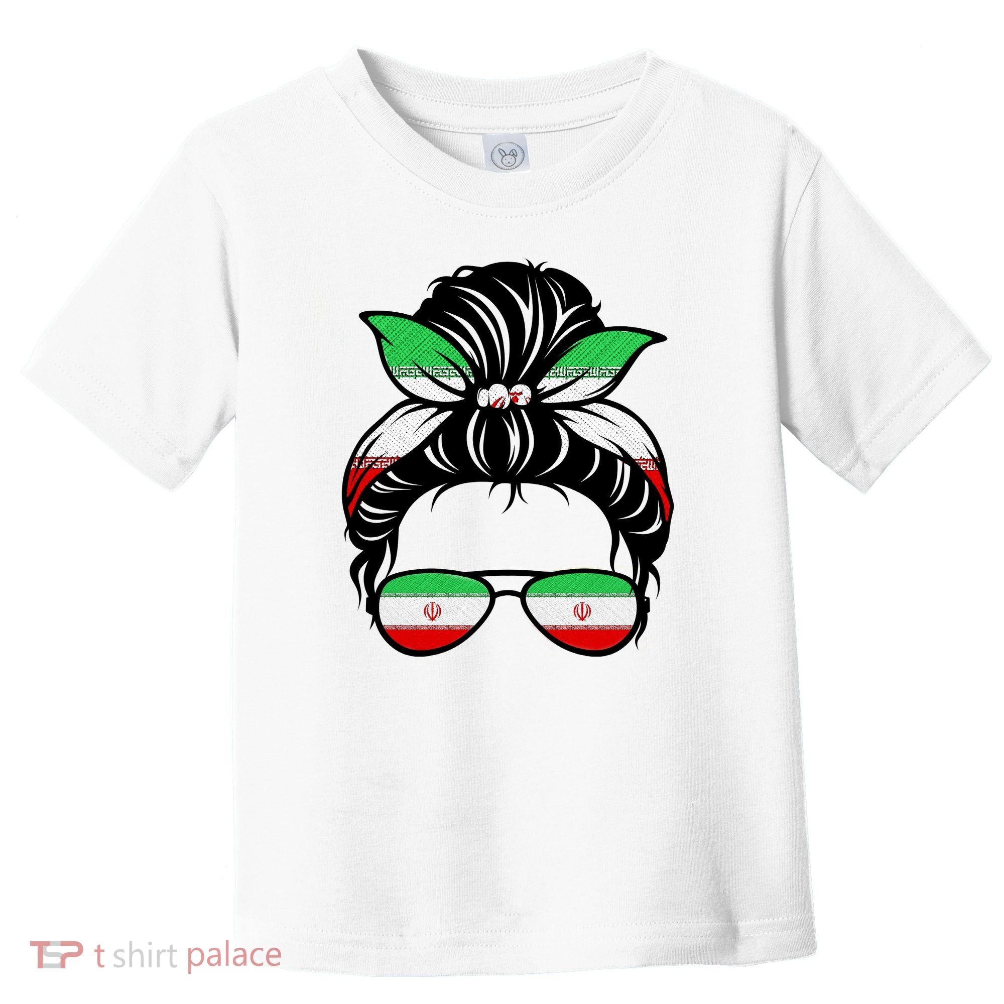 Iran Messy Bun Support Iran IranIran Toddler T-Shirt