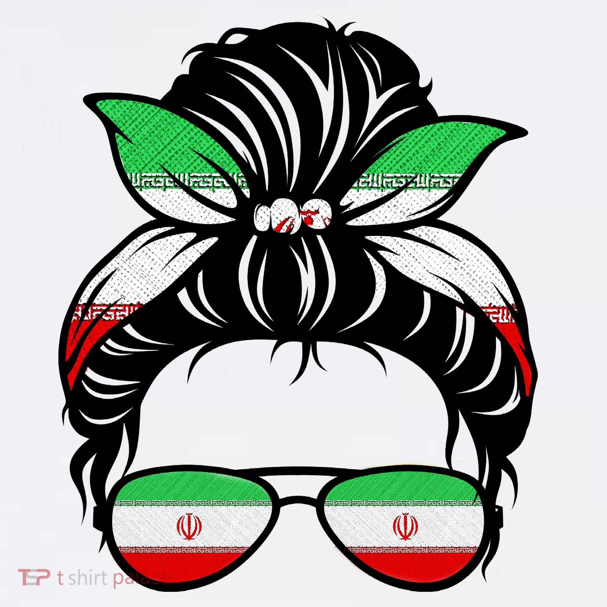 Iran Messy Bun Support Iran IranIran Toddler T-Shirt