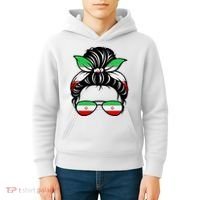 Iran Messy Bun Support Iran IranIran Kids Hoodie thumb 4