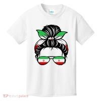 Iran Messy Bun Support Iran IranIran Kids T-Shirt thumb 0