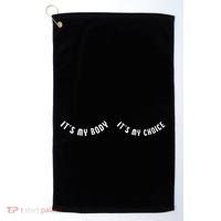 Its My Body Its My Choice Cute Feminist Golf Towel thumb 0