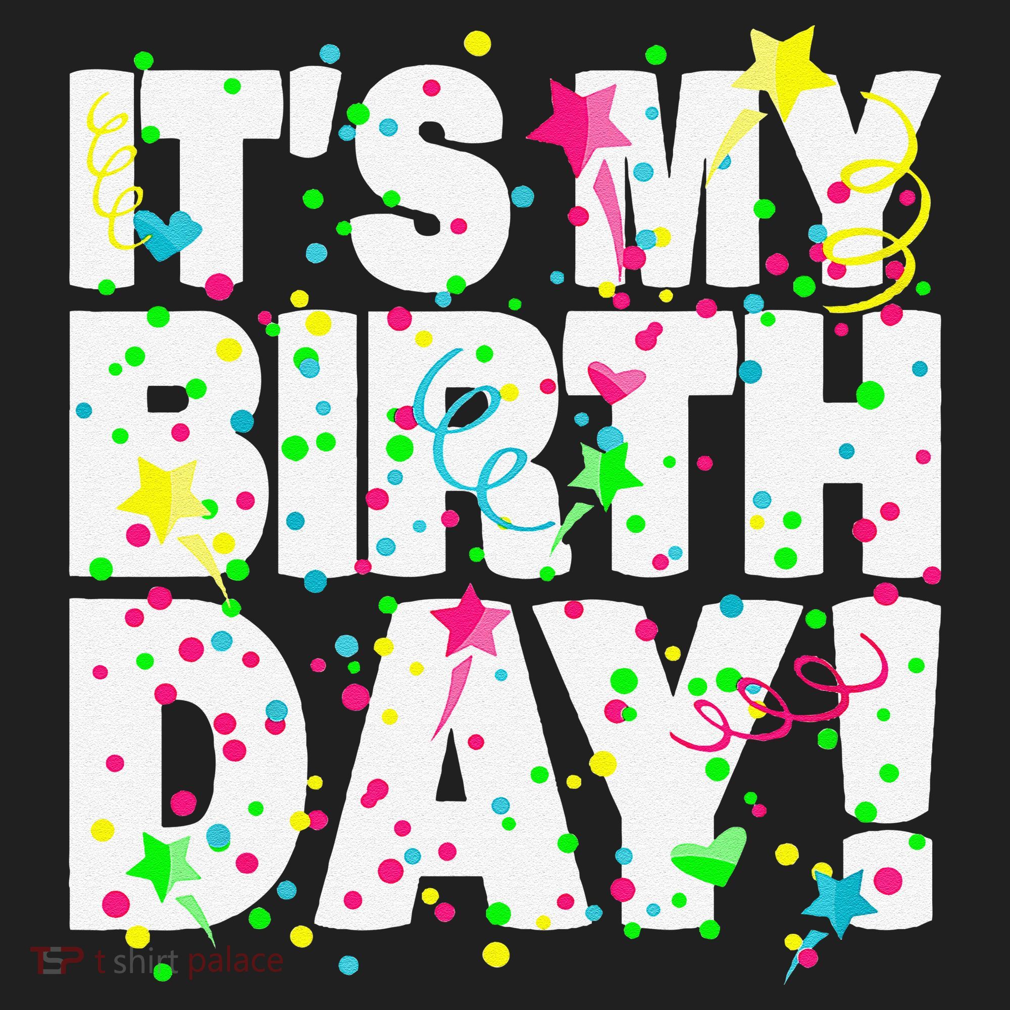 ItS My Birthday Teens Confetti Tumbler