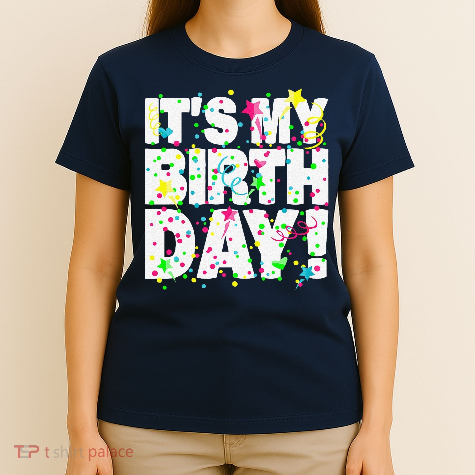 ItS My Birthday Teens Confetti T-Shirt