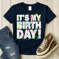 ItS My Birthday Teens Confetti Women's T-Shirt thumb 3