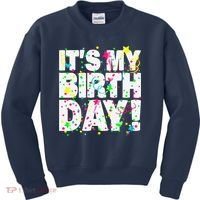 ItS My Birthday Teens Confetti Kids Sweatshirt thumb 0