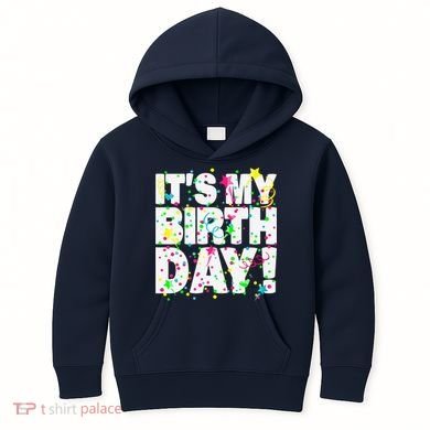 ItS My Birthday Teens Confetti Kids Hoodie