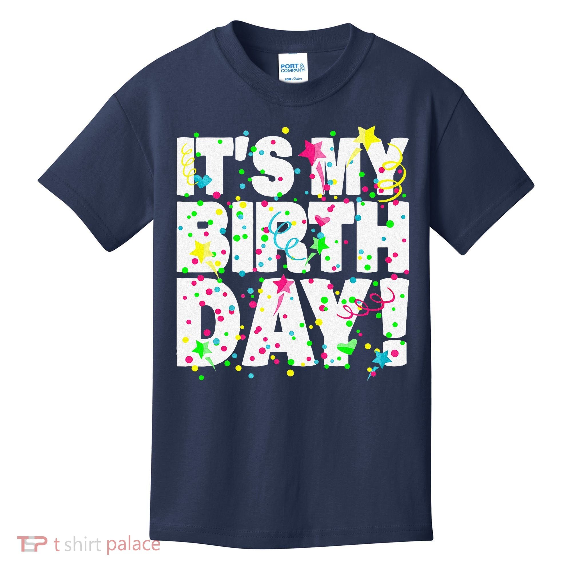 ItS My Birthday Teens Confetti Kids T-Shirt