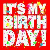 ItS My Birthday Teens Confetti Santa Hat thumb 1