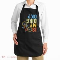 Is My Bike Ok Funny Cycling Cyclist Apron thumb 2