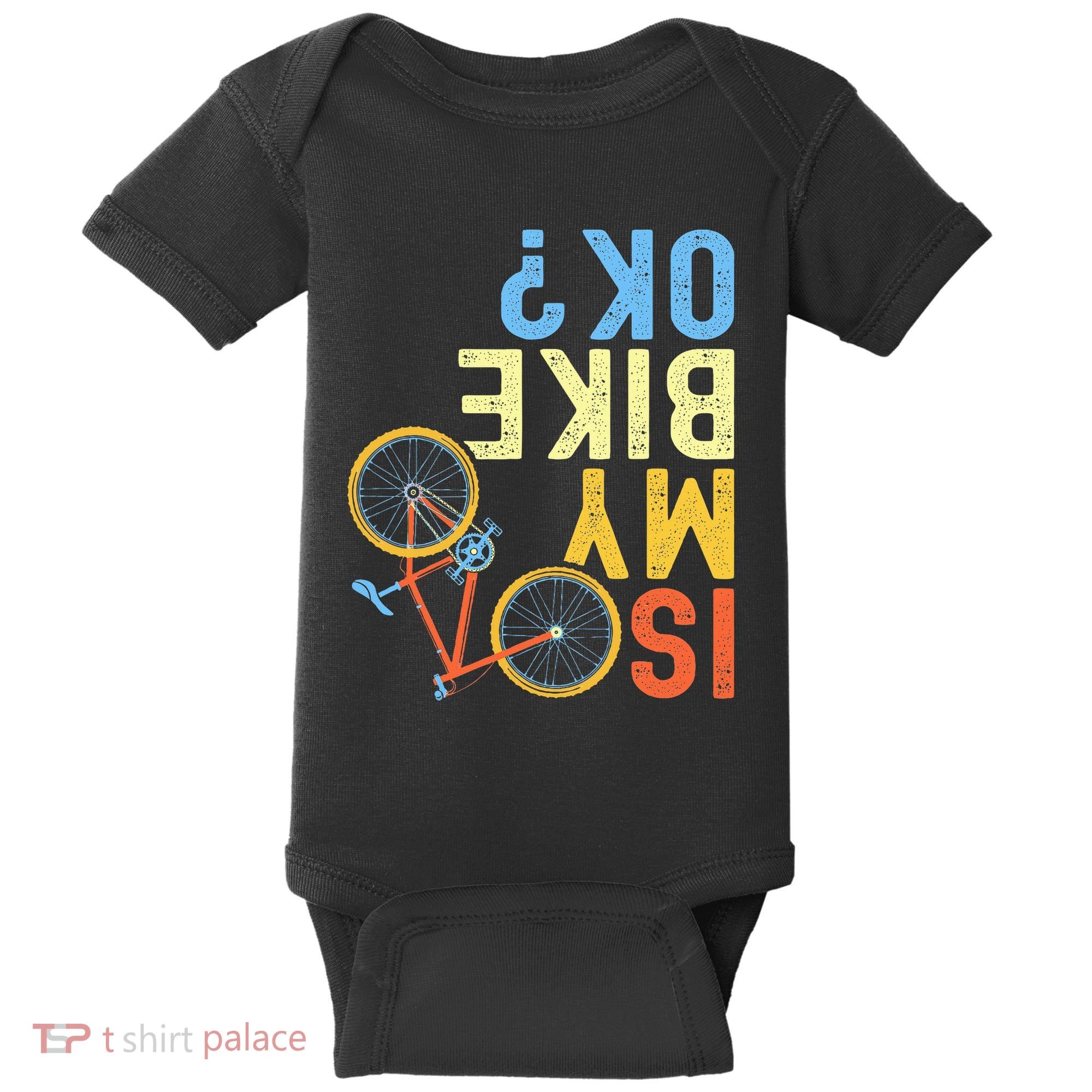 Is My Bike Ok Funny Cycling Cyclist Baby Bodysuit