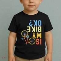 Is My Bike Ok Funny Cycling Cyclist Toddler T-Shirt thumb 2
