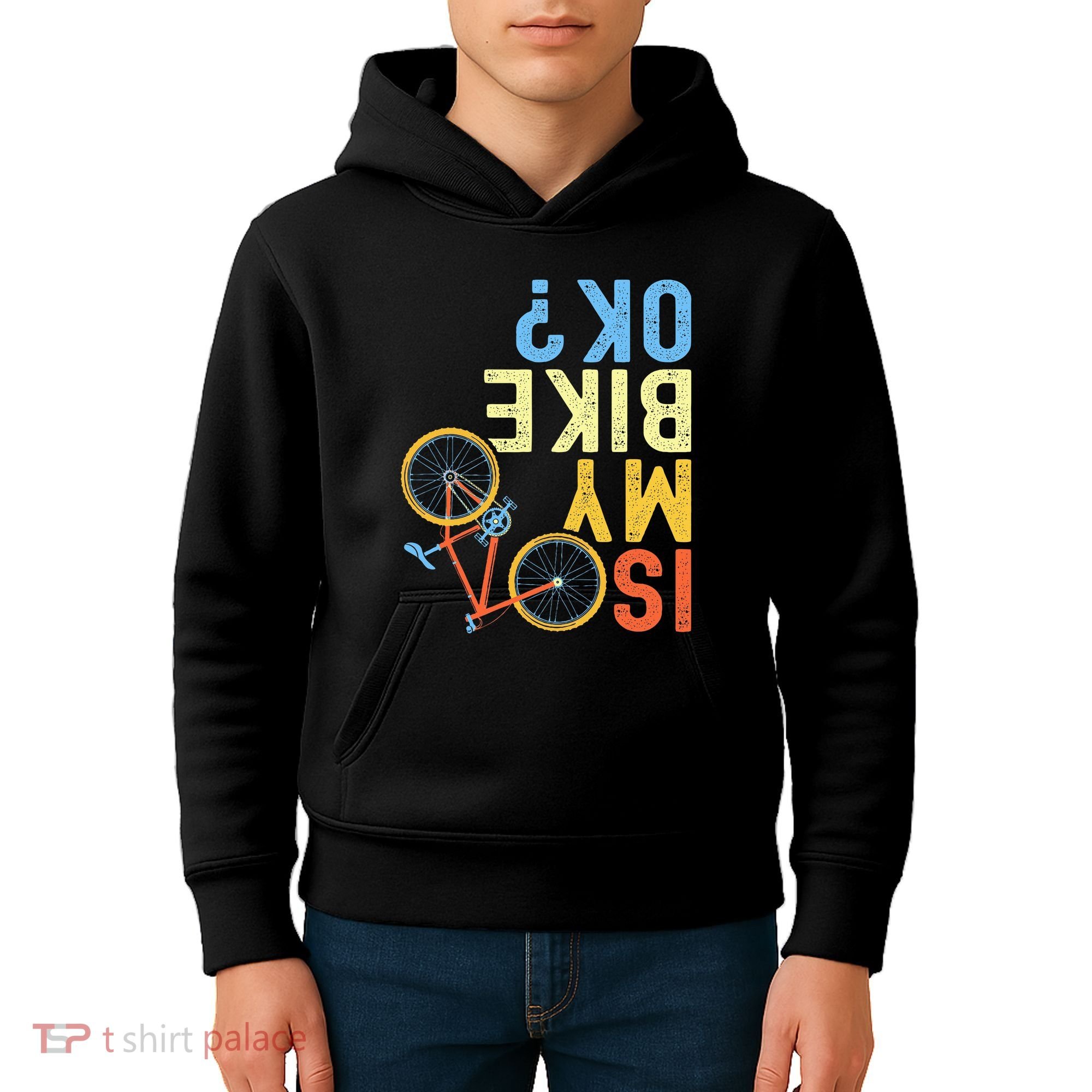 Is My Bike Ok Funny Cycling Cyclist Kids Hoodie