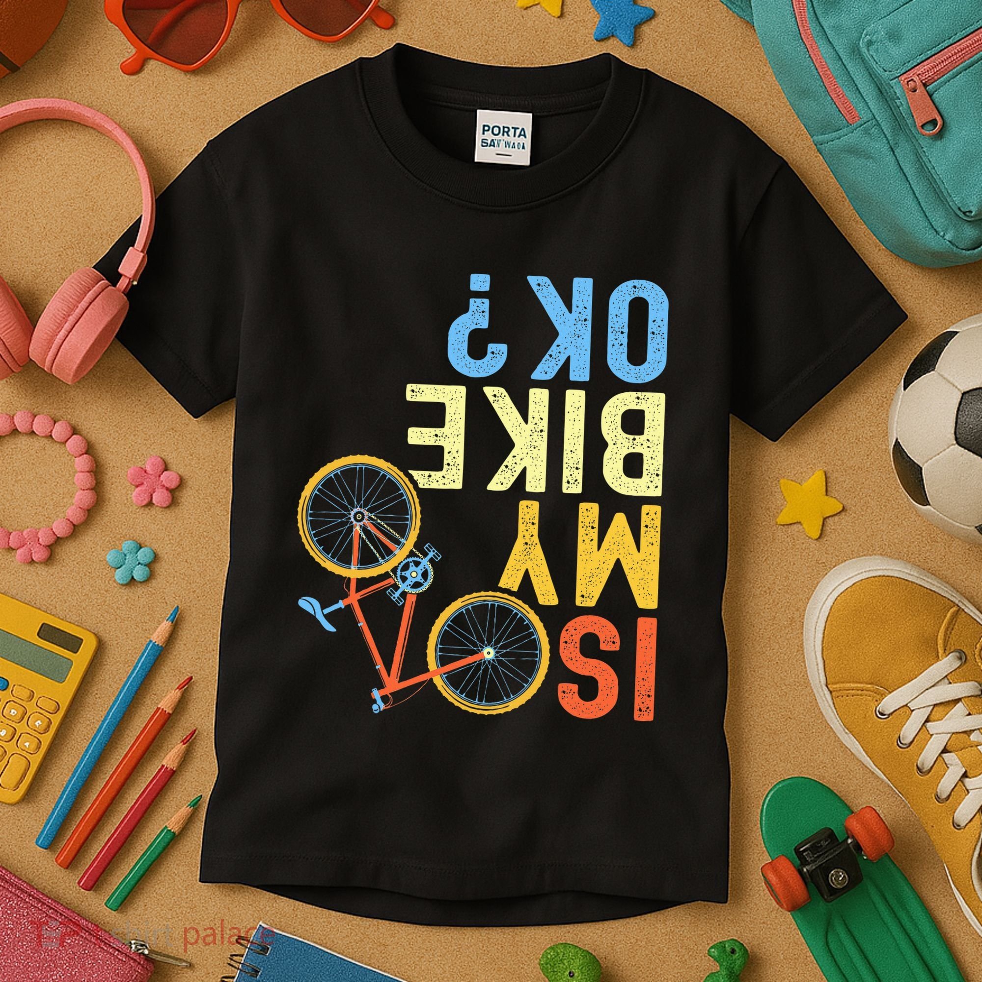 Is My Bike Ok Funny Cycling Cyclist Kids T-Shirt